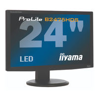 Iiyama ProLite E2475HDS Gebruikershandleiding