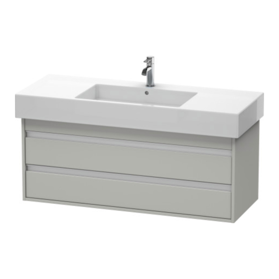 DURAVIT Ketho KT 6642 Montagehandleiding