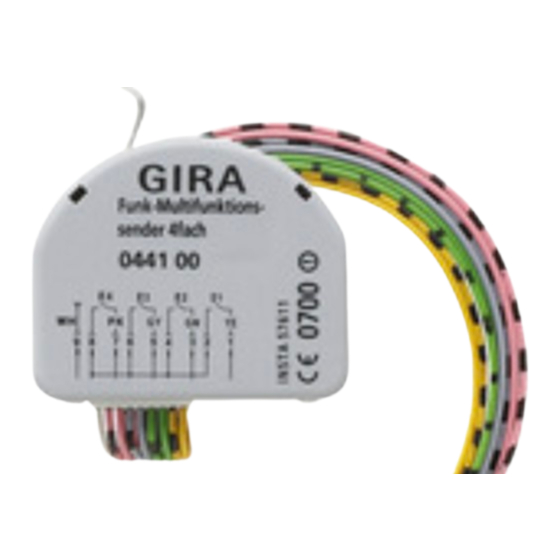 Gira 0441 00 Bedieningshandleiding
