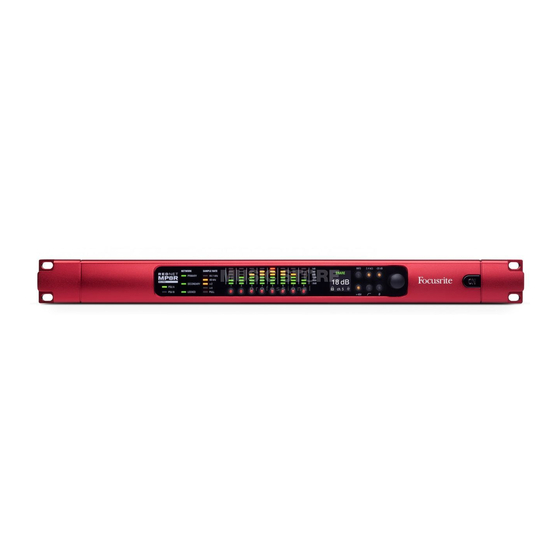 Focusrite REDNET MP8R Gebruikershandleiding