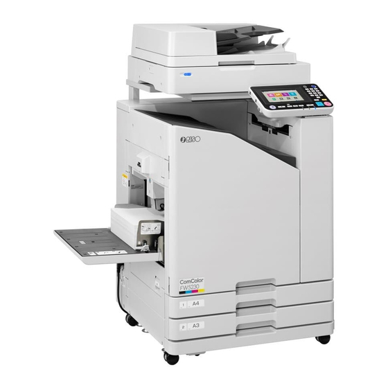 Riso ComColor black FW Series Handleiding Voor Het Oplossen Van Problemen