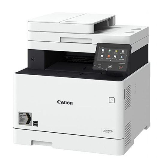 Canon MF735Cx Gebruikershandleiding