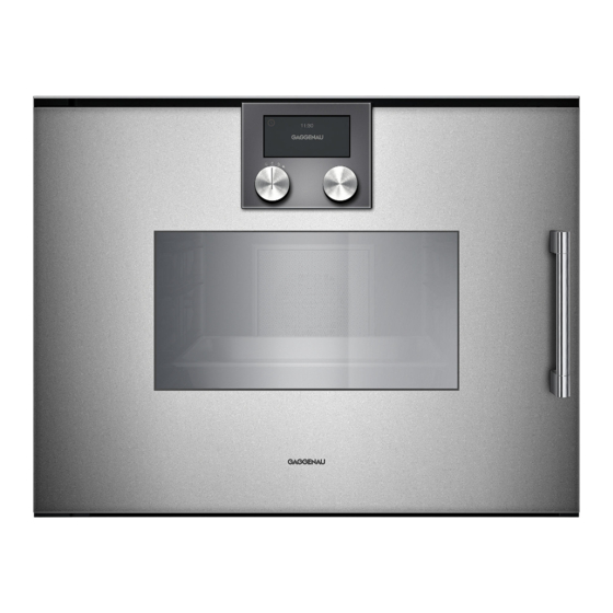 Gaggenau BS 250 Gebruiksaanwijzing