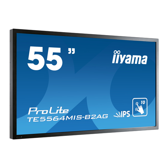 Iiyama ProLite TE5564MIS Gebruikershandleiding