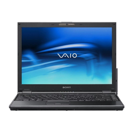 Sony VAIO VGN-SZ Series Gebruikershandleiding