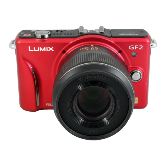 Panasonic LUMIX DMC-GF2C Beknopte Gebruiksaanwijzing