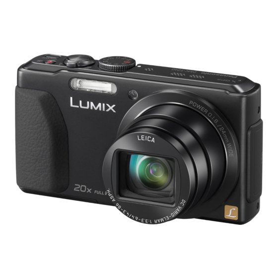 Panasonic DMC-TZ40 Korte Handleiding