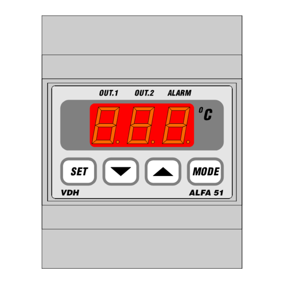 VDH ALFA 51 RTDN Gebruiksaanwijzing