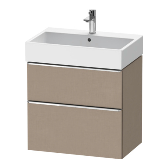 DURAVIT D-Neo DE 4372 Montagehandleiding