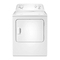 Whirlpool WED4616FW - 7.0 cu.ft Top Load Elektrische Droger met Handleiding voor Kreukelbescherming