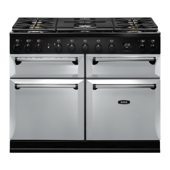 AGA MASTERCHEF DELUXE 110 Handleiding