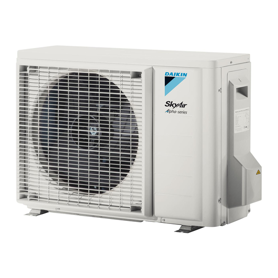 Daikin Sky Air Alpha RZAG-A Series Uitgebreide Handleiding Voor De Installateur