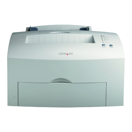 Lexmark E321 Gebruiksaanwijzing