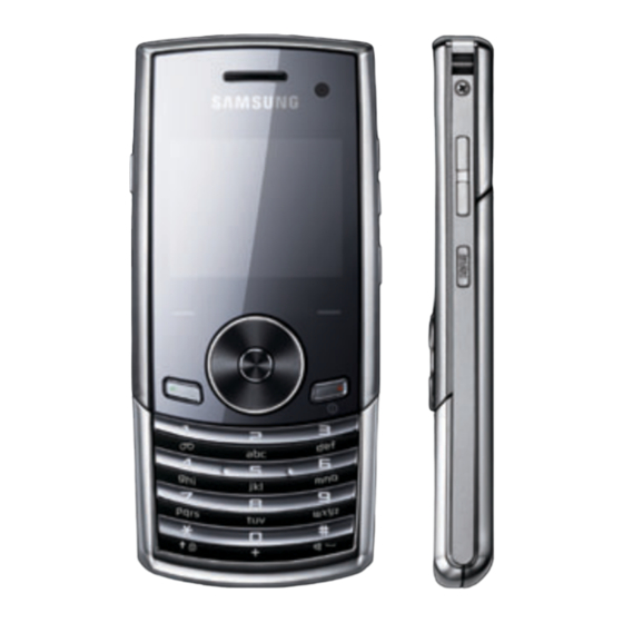 Samsung SGH-L170 Gebruiksaanwijzing