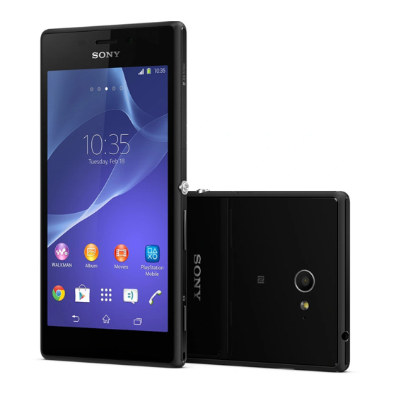 Sony Xperia M2 Gebruikershandleiding