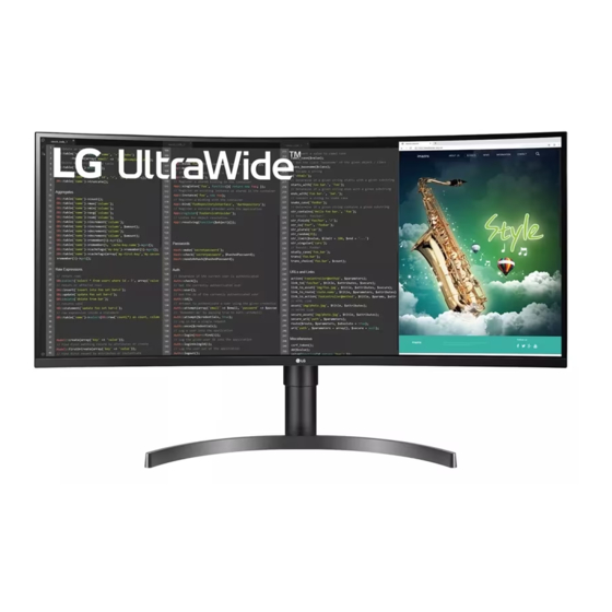 LG 35WN65C Gebruikershandleiding