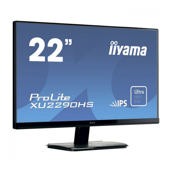 iiayma ProLite XU2290HS-B1 Gebruikershandleiding