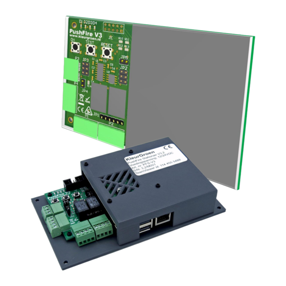 KleurGroen PushFire Stationair Installatiehandleiding