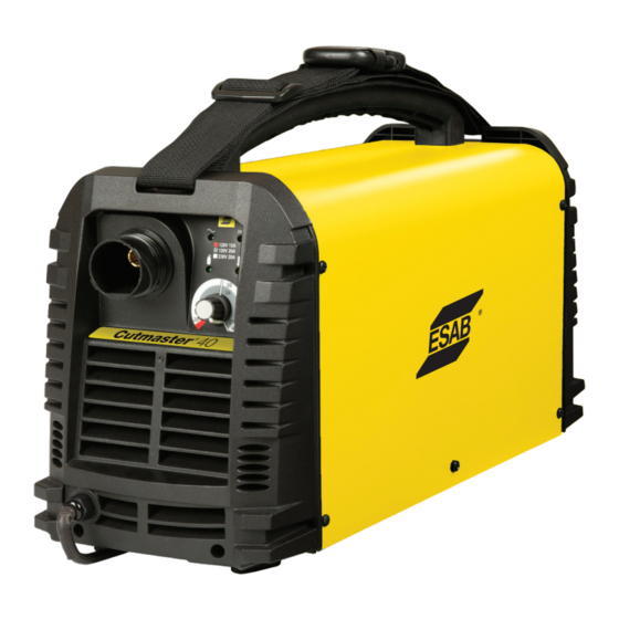 ESAB Cutmaster 40 SL60 1Torch Gebruikershandleiding