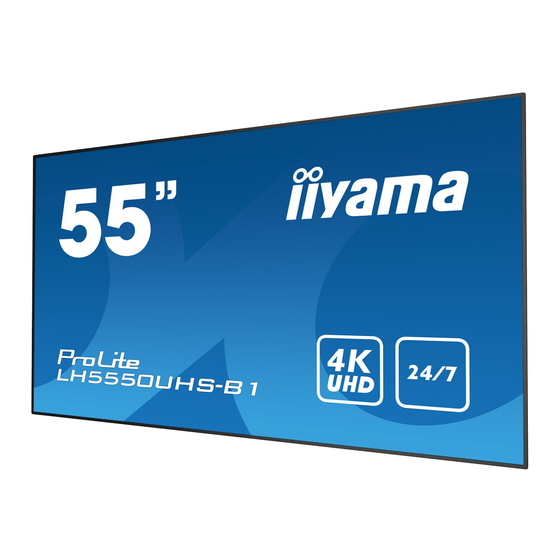 Iiyama ProLite LH5050UHS Gebruikershandleiding