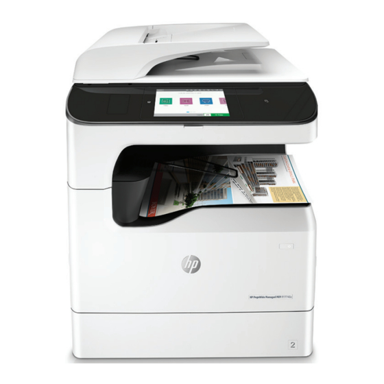 HP PageWide MFP P77740-60 Series Gebruikershandleiding