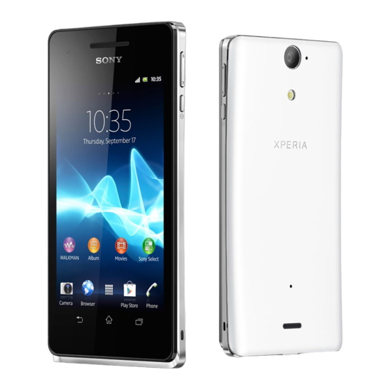 Sony Xperia V Gebruikershandleiding