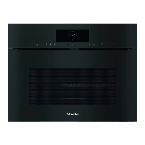 Miele H 7840 BP Gebruiks- En Montagehandleiding