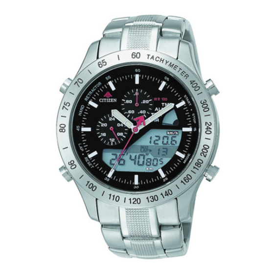 Citizen Racing Chrono CTZ-B6770 Korte Handleiding