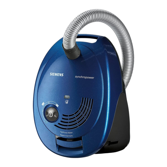 Siemens VS06A110 Gebruiksaanwijzing