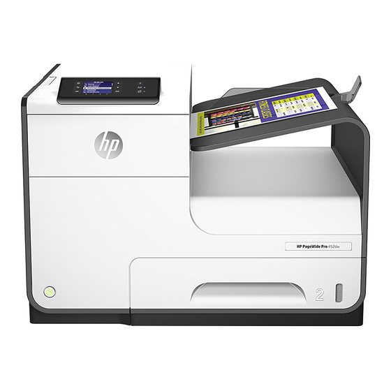 HP PageWide Pro 452 Series Gebruikershandleiding