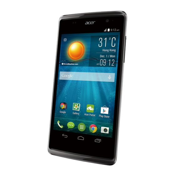 Acer Liquid Z500 Gebruikershandleiding