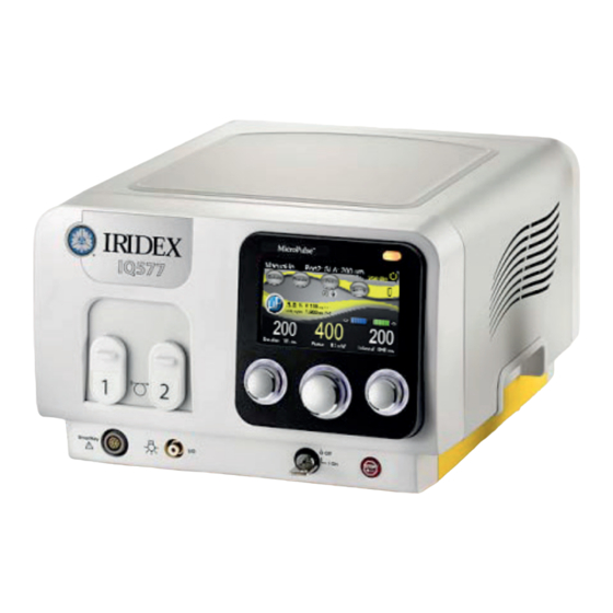 IRIDEX IQ 577 Series Gebruikershandleiding