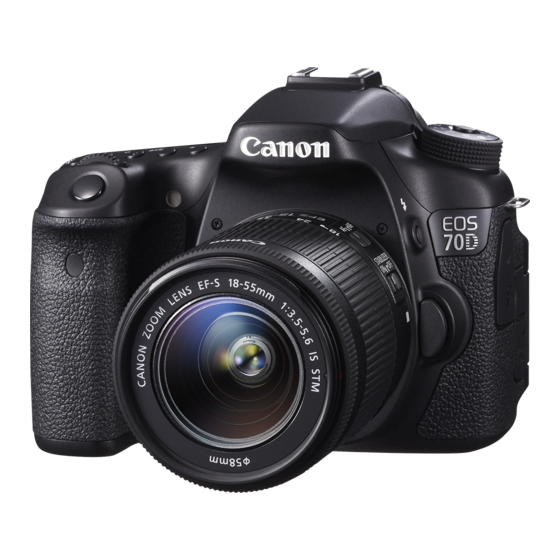 Canon EOS 70D W Basisinstructiehandleiding