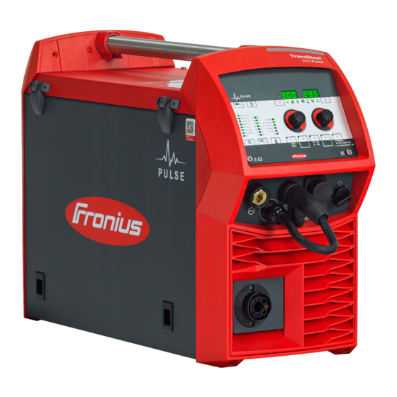 Fronius TransSteel 3000C Pulse Snelstartgids