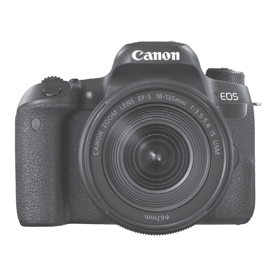 Canon EOS 77D Instructiehandleiding