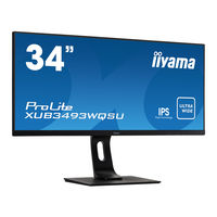 Iiyama ProLite XUB3493WQSU Gebruikershandleiding