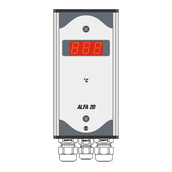 VDH ALFA 20 Gebruiksaanwijzing