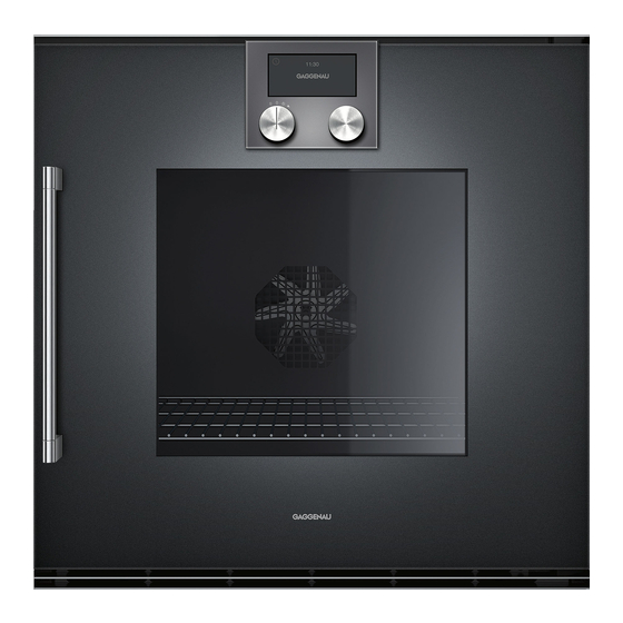 Gaggenau BOP 250 2 Series Gebruiksaanwijzing