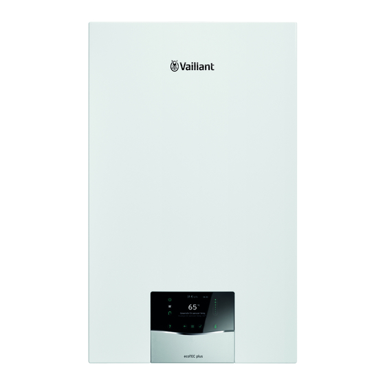 Vaillant ecoTEC plus VHR I 36CS/1-5 Gebruiksaanwijzing