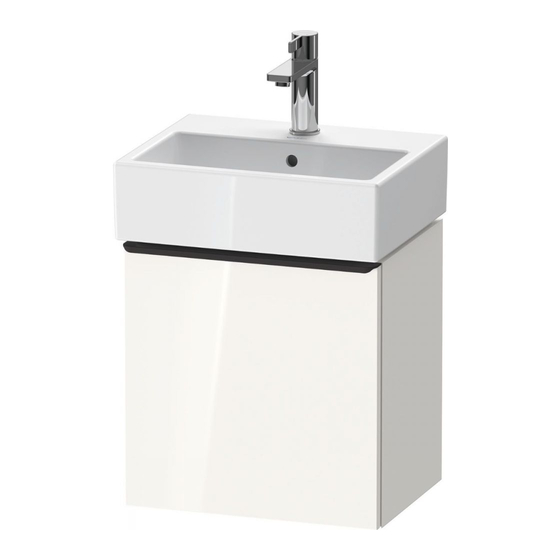 DURAVIT D-Neo DE 4217 L/R Montagehandleiding