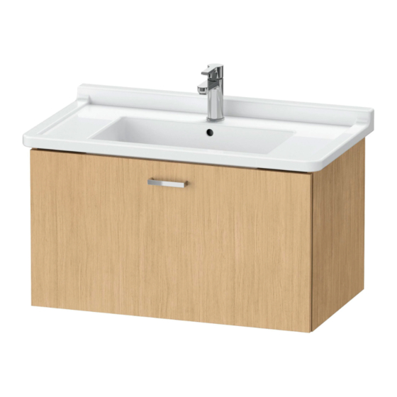 DURAVIT XBase XB 6035 Montagehandleiding
