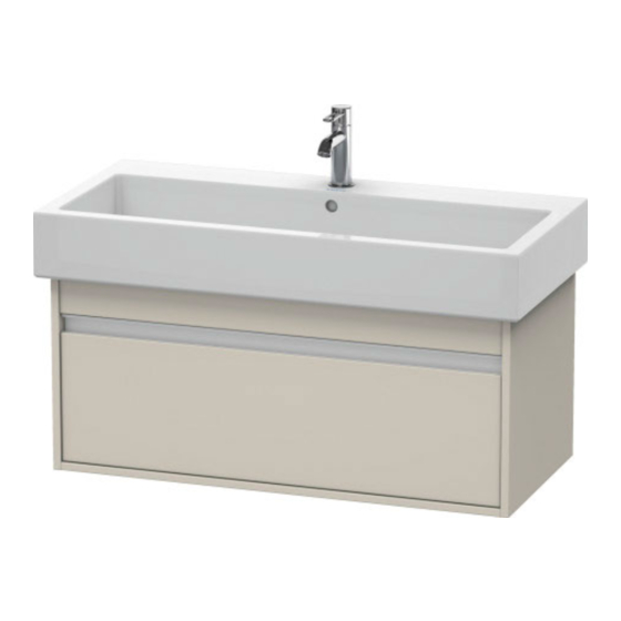 DURAVIT Ketho KT 6688 Montagehandleiding