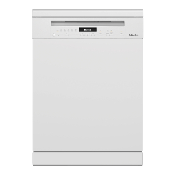 Miele G 7222SCU Gebruiksaanwijzing