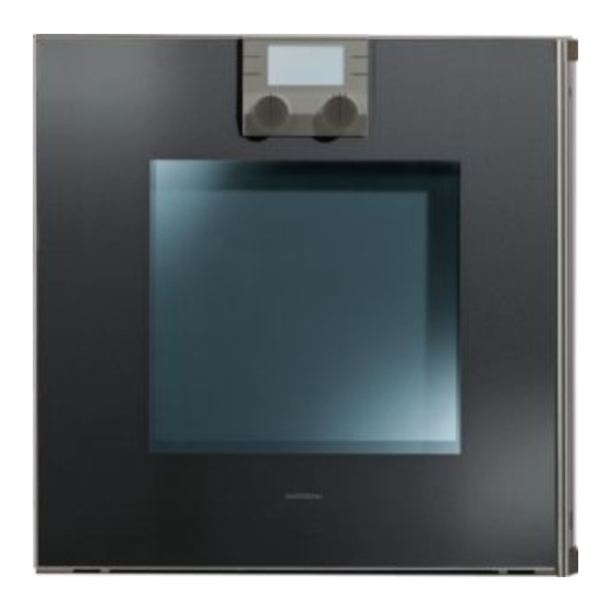 Gaggenau BO 210 Gebruiksaanwijzing