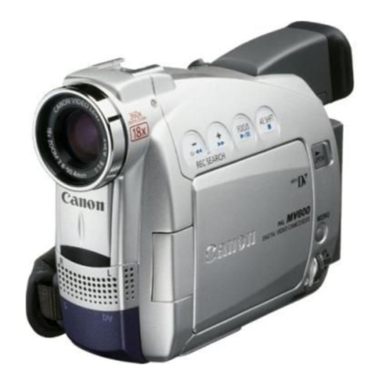 Canon MV650i Bedieningshandleiding