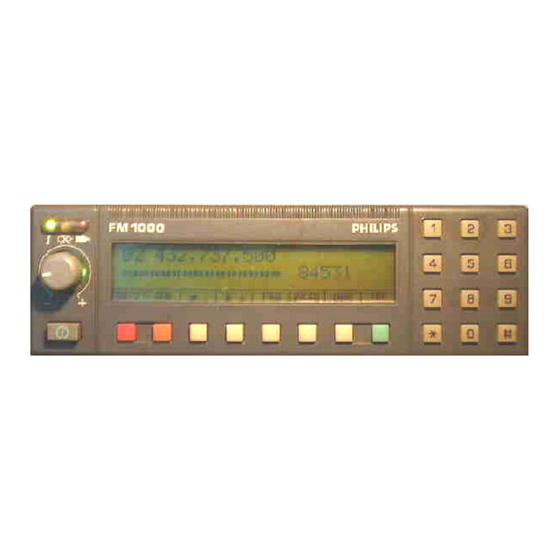 Philips FM1100 Gebruiksaanwijzing