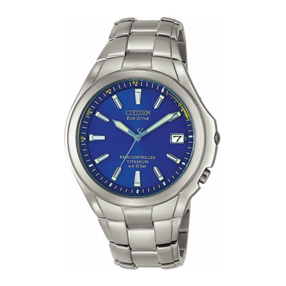 Citizen TITANIUM Radio controlled AS2040-56L Gebruiksaanwijzing