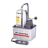 SPX POWER TEAM PA55 Series Bedieningsvoorschriften