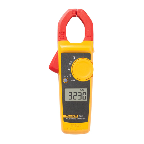 Fluke 323 Gebruiksaanwijzing