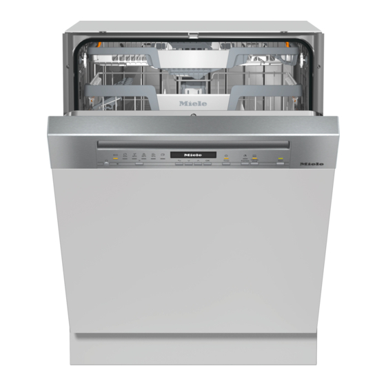 Miele G 7200 Gebruiksaanwijzing